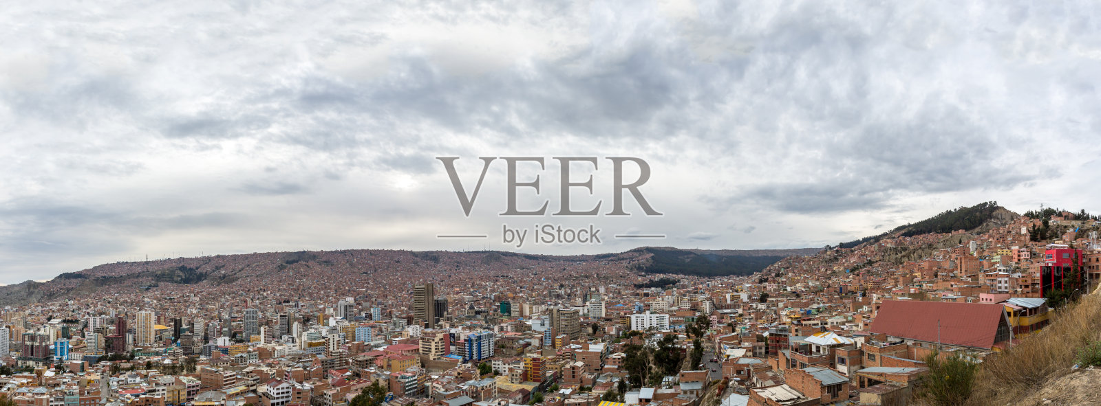 全景视图La Paz照片摄影图片