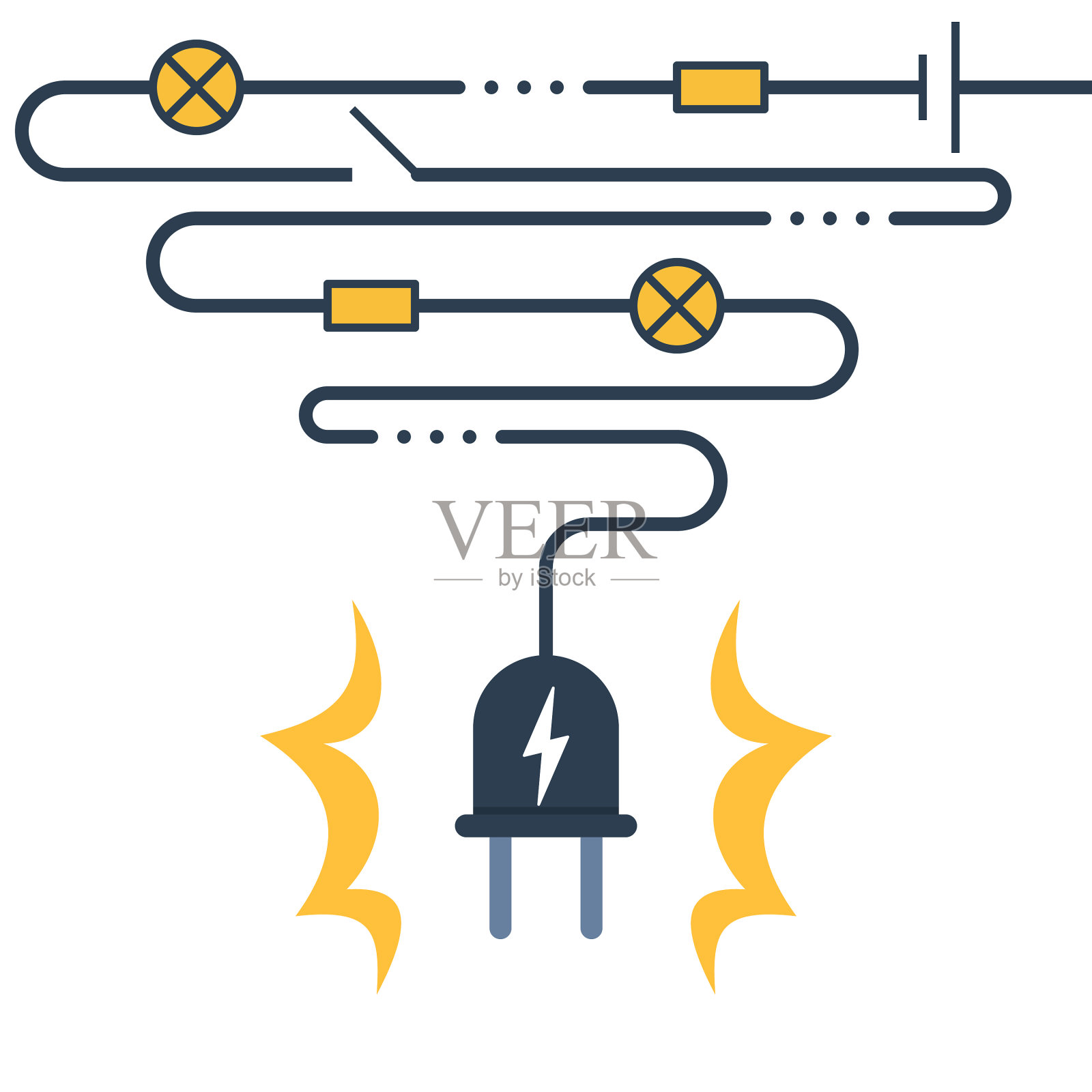电路维修和保养图标素材