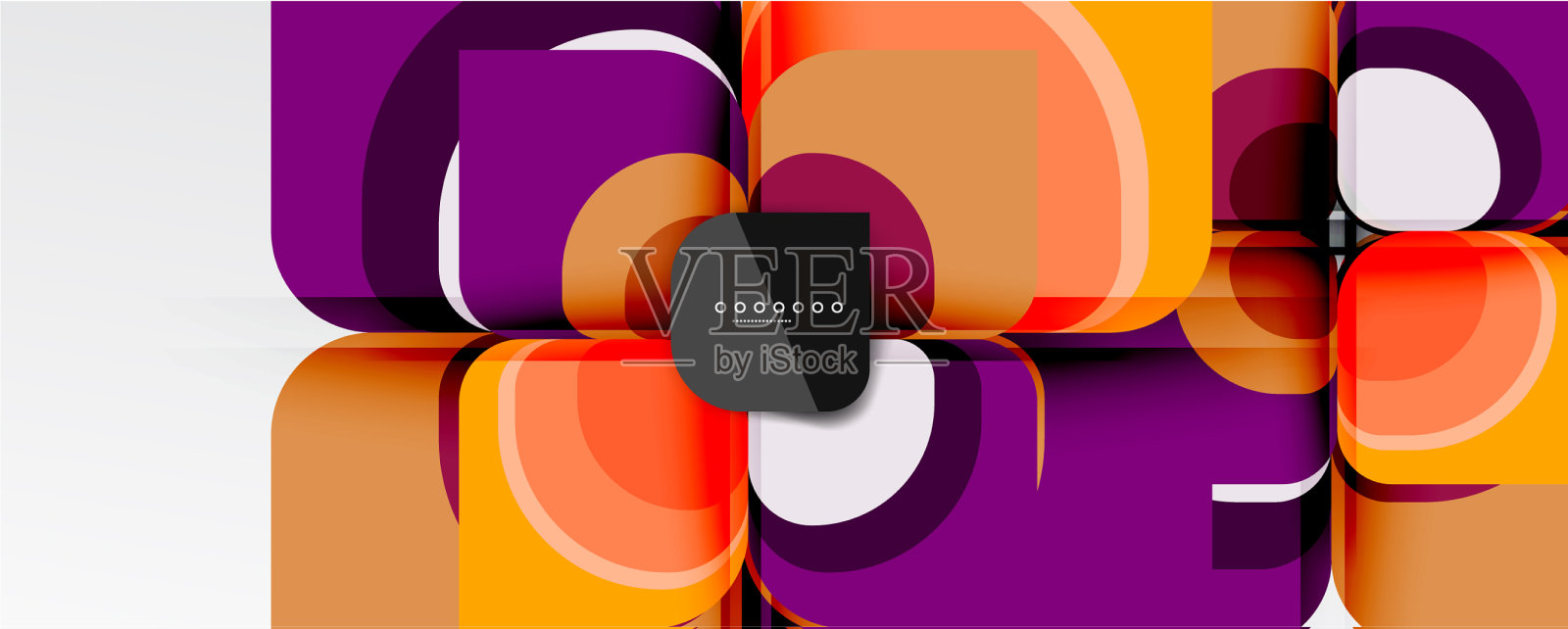 抽象背景-几何剪纸设计插画图片素材