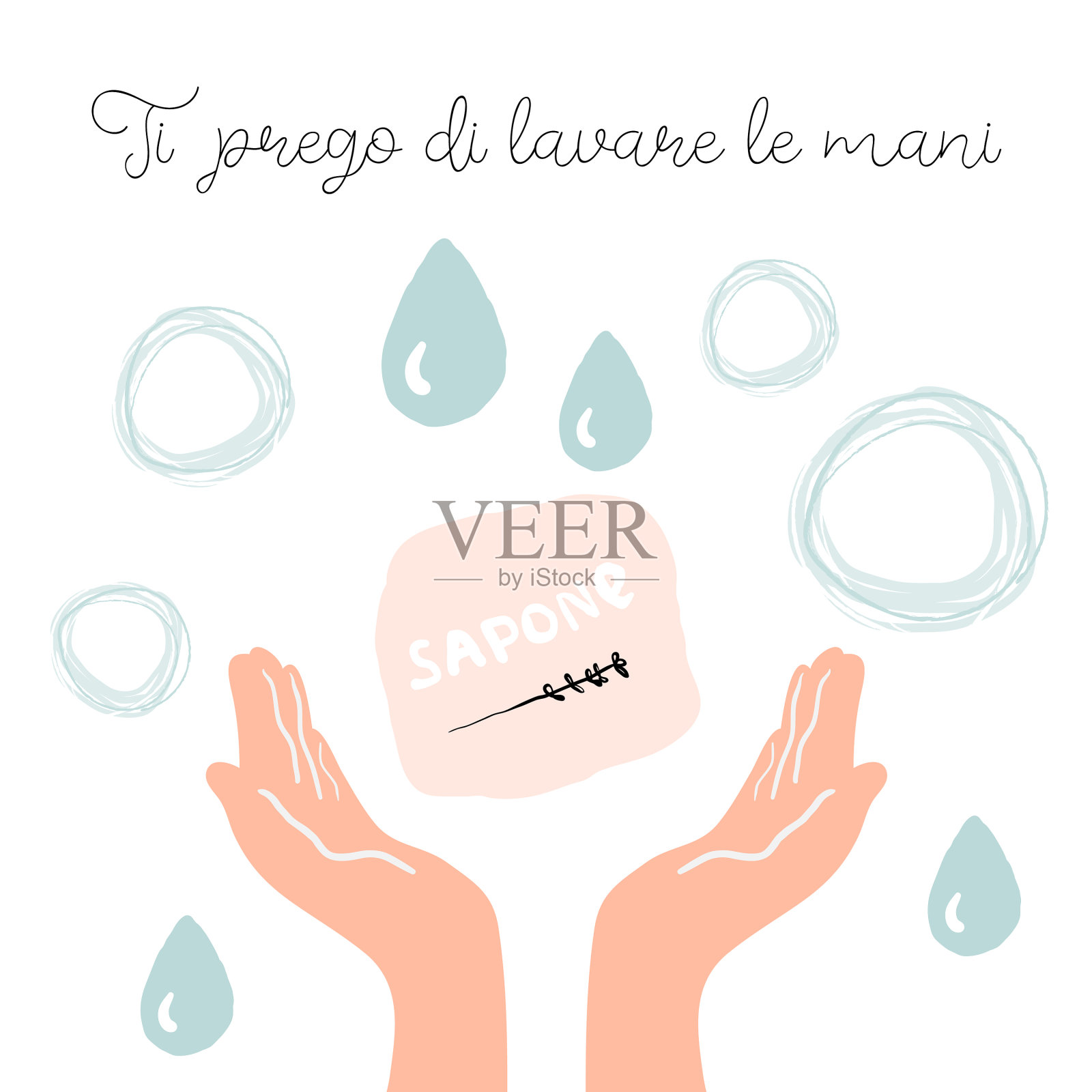 手绘意大利卡通插画图片素材