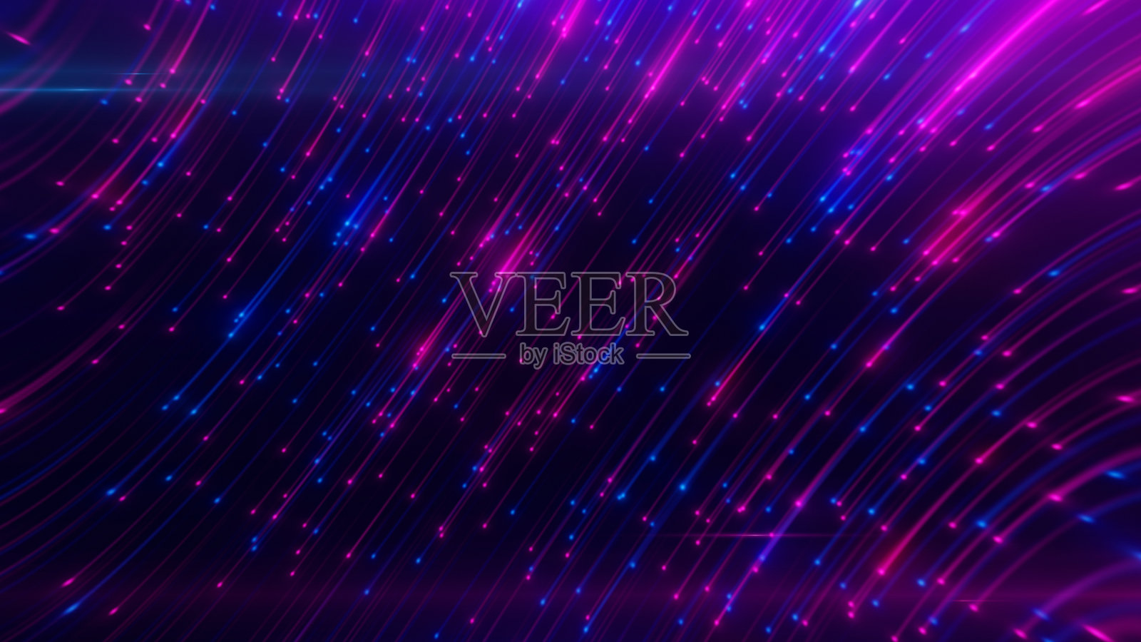 抽象的霓虹背景光线在空间中旋转。三维演示照片摄影图片