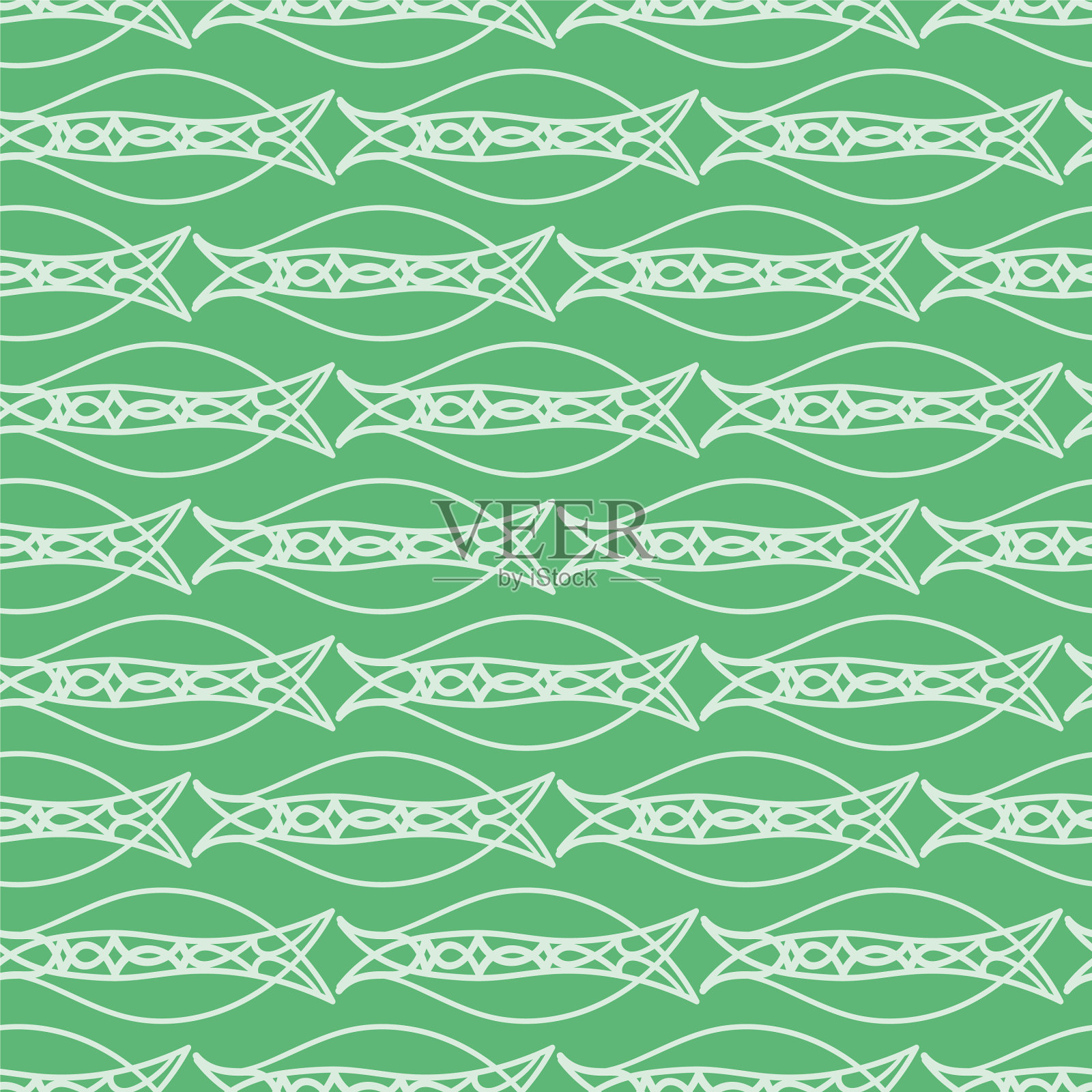 华丽的凯尔特无缝图案背景插画图片素材