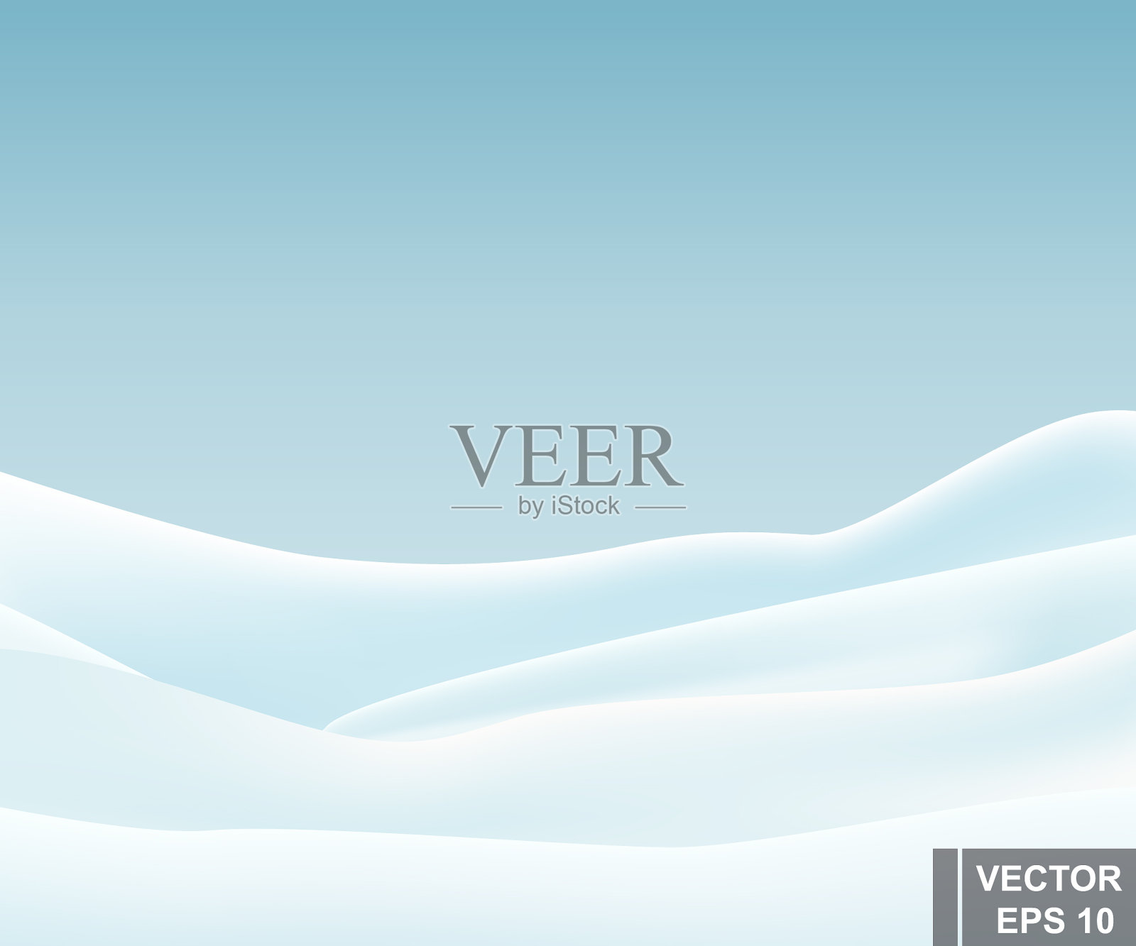 飘着冬天新年和圣诞节的雪插画图片素材