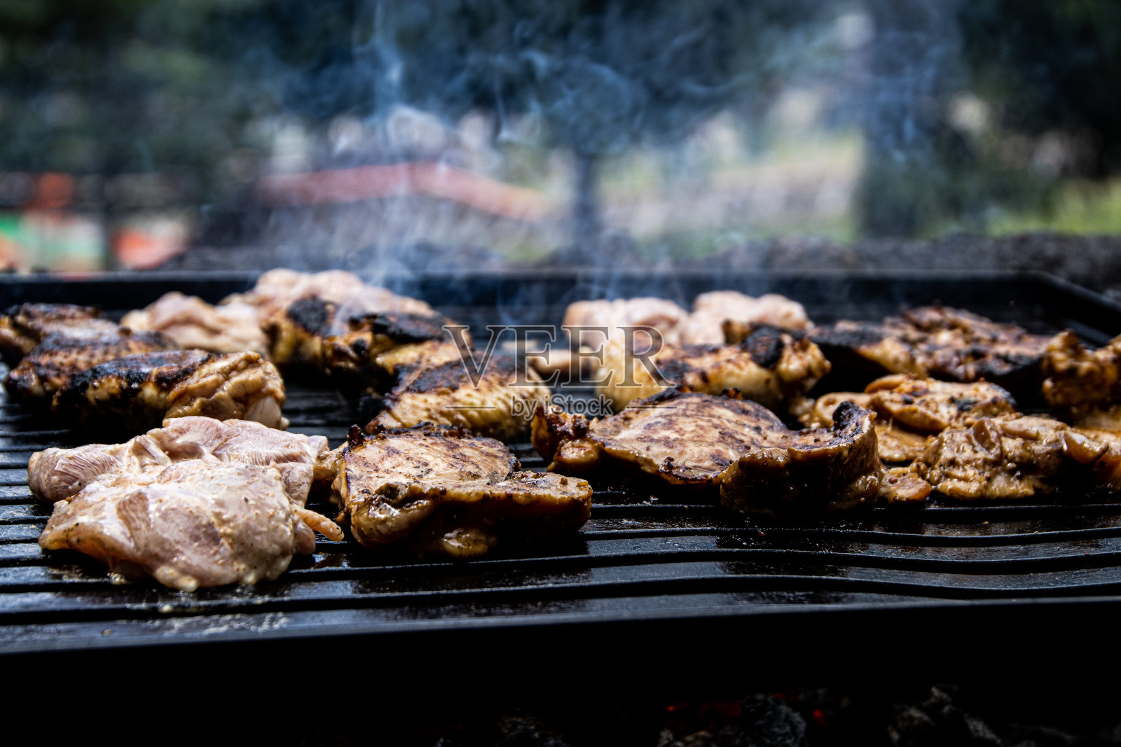 烧烤肉照片摄影图片