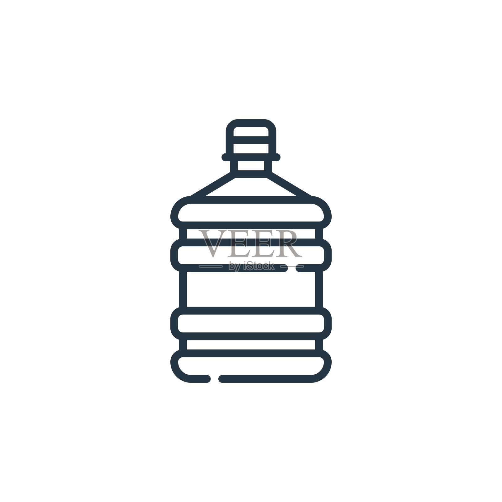 水机矢量图标孤立的白色背景。Outline, thin line water dispenser icon for website design and mobile, app development。细线饮水机轮廓图标矢量。插画图片素材