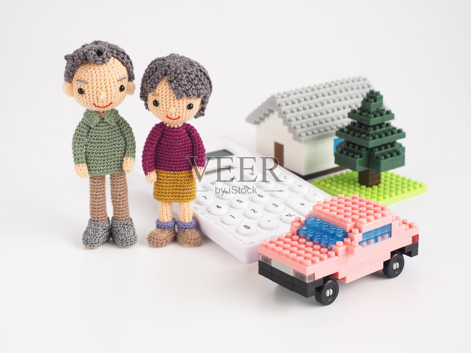 小巧可爱的Amigurumi娃娃照片摄影图片