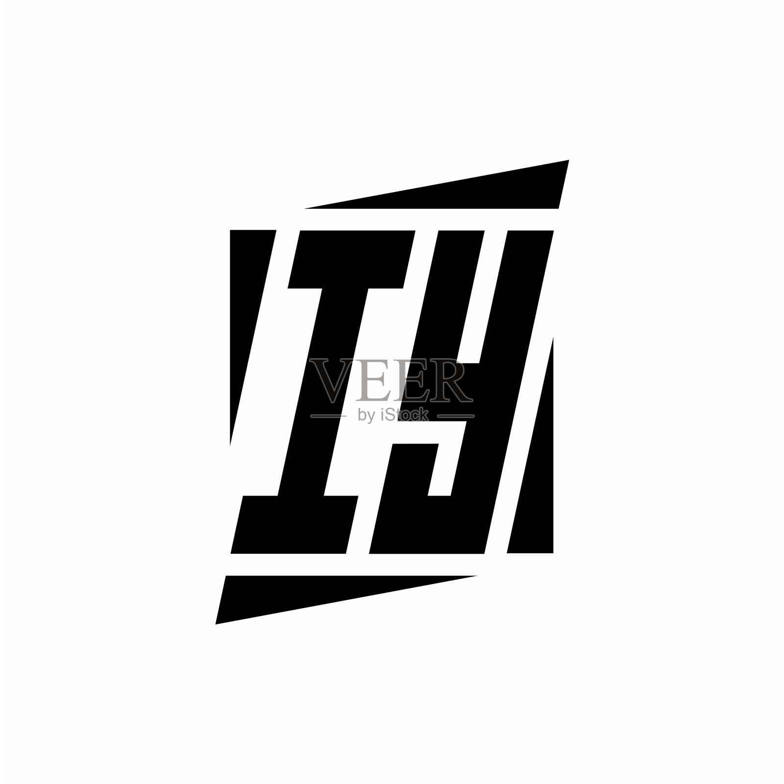 Iy标志图案具有现代风格的概念设计插画图片素材