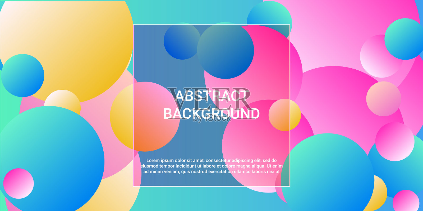 时髦的梯度球形状插画图片素材