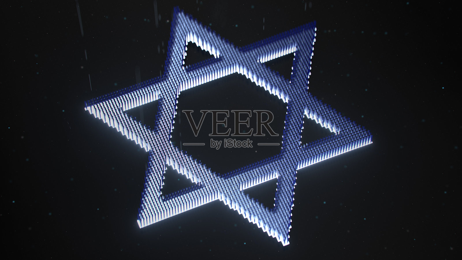 大卫之星3D渲染插图照片摄影图片