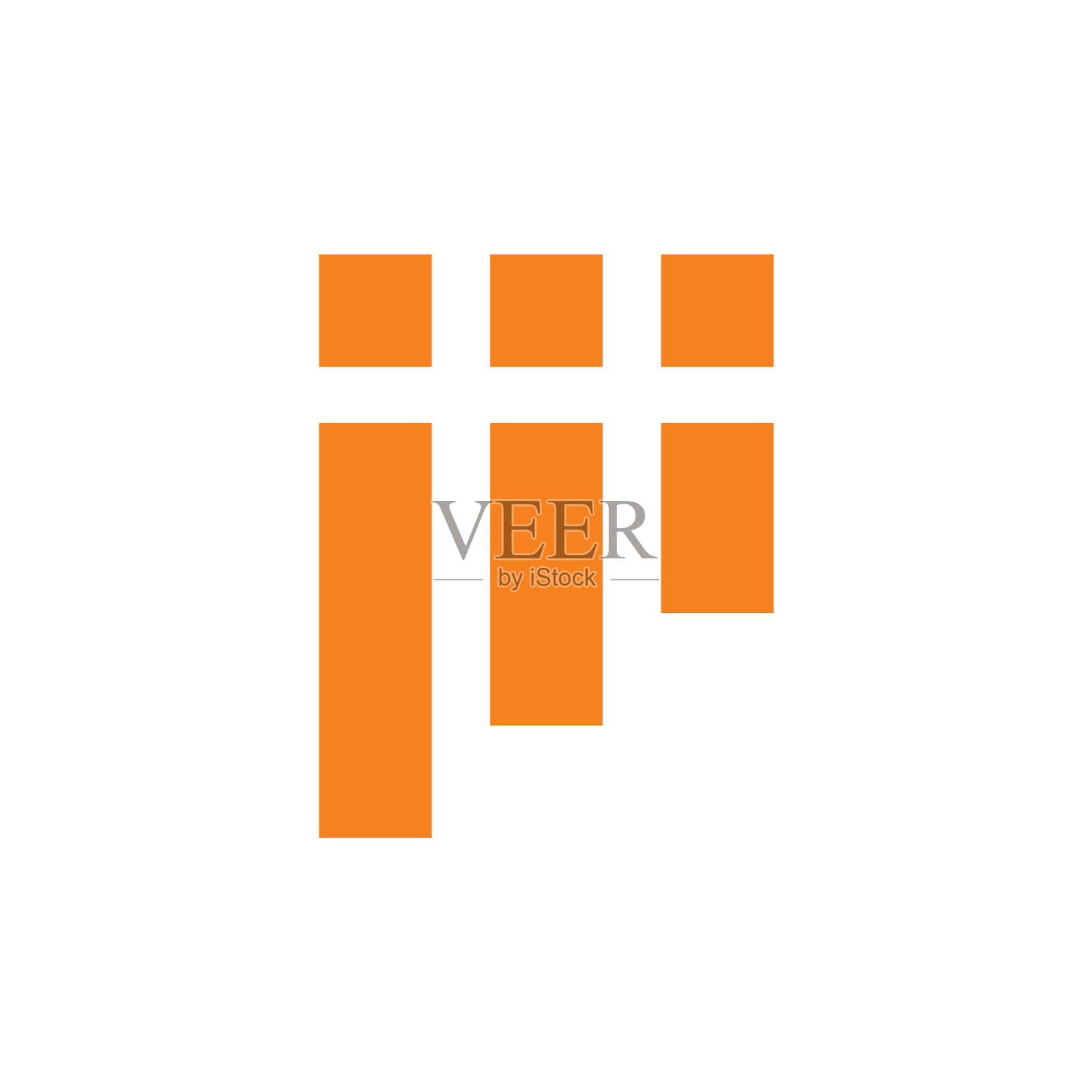 字母I简单的几何标志插画图片素材