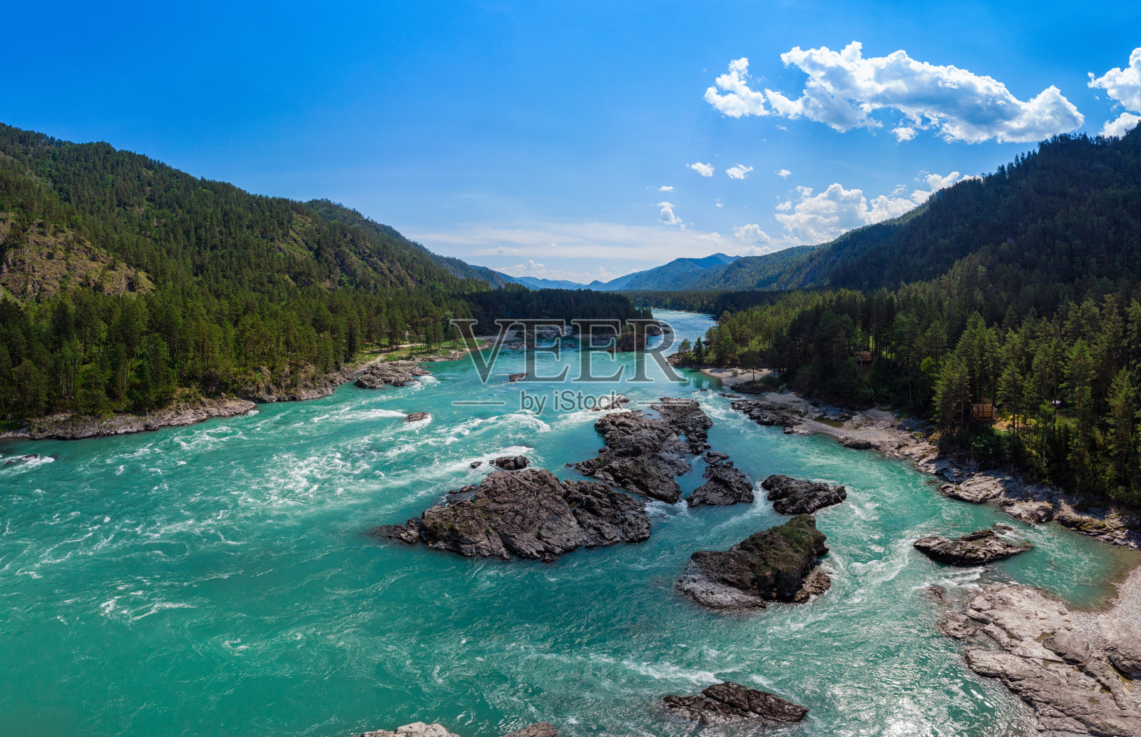 卡屯河鸟瞰图照片摄影图片