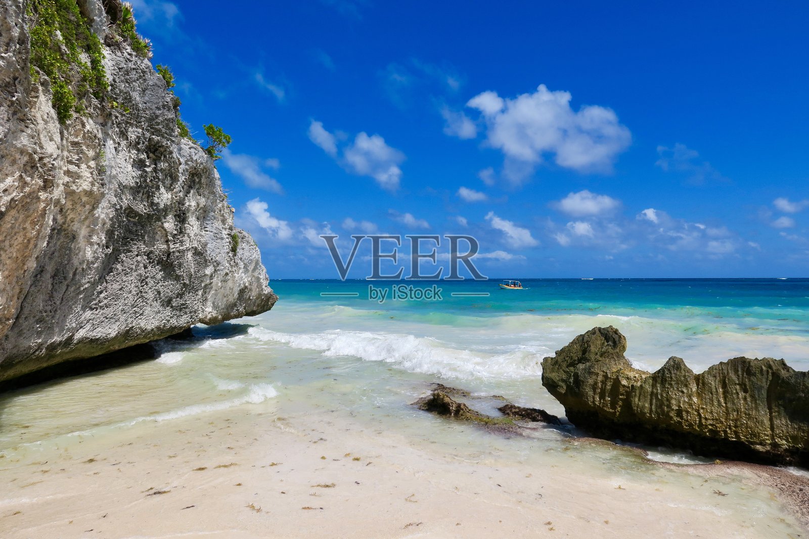 加勒比海滩照片摄影图片