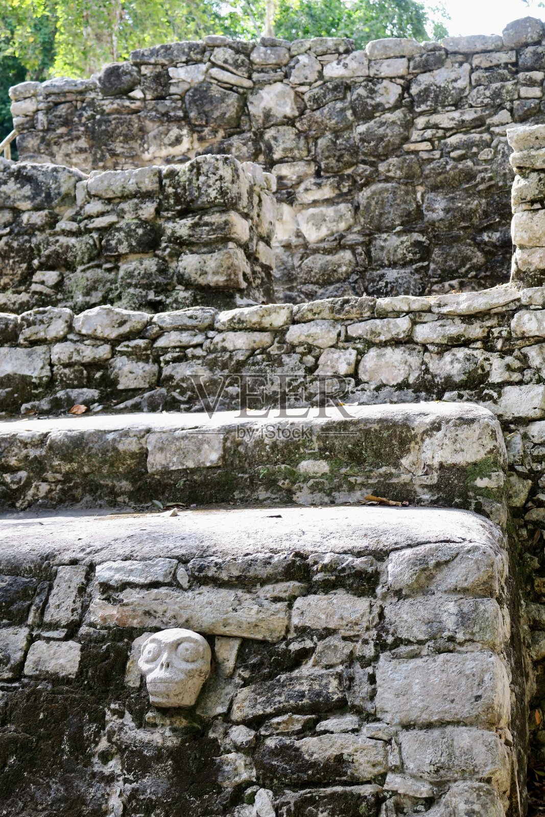 玛雅头骨照片摄影图片