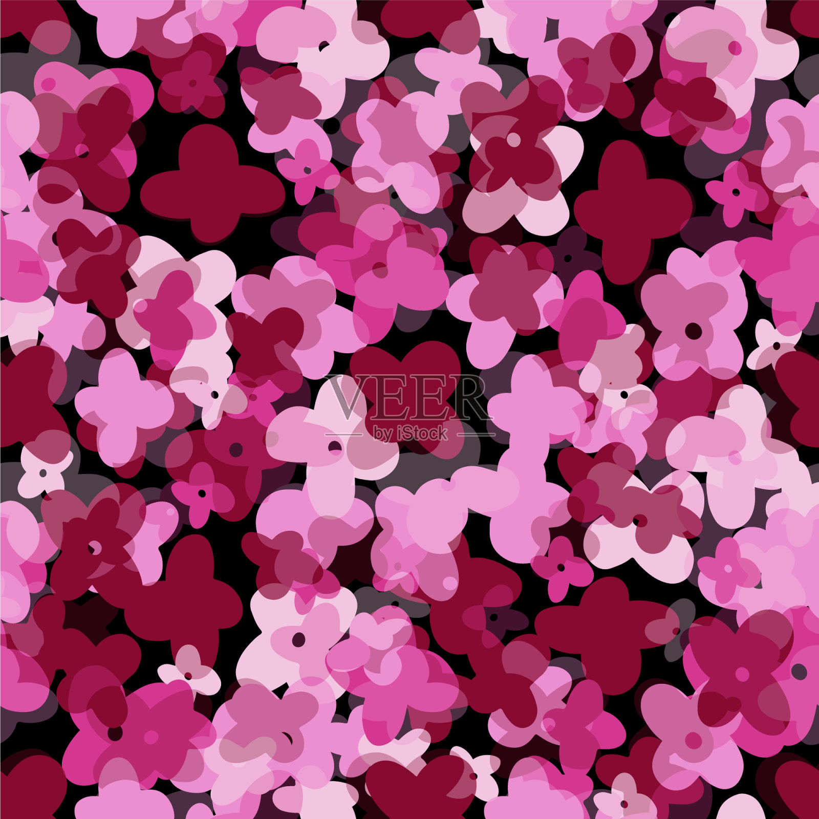 无缝图案背景自然创意插画图片素材