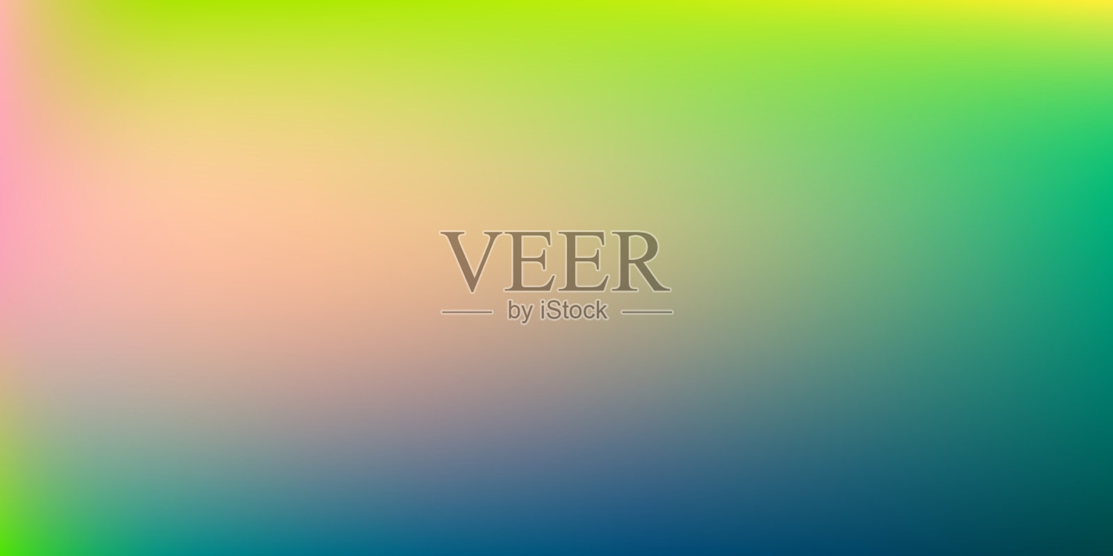 柔和的柔软。充满活力的蓝色，彩虹霓虹网格插画图片素材