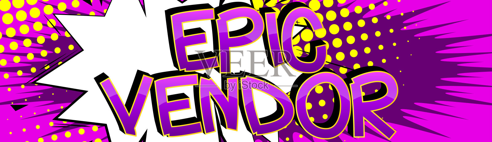 史诗卖主漫画风格的卡通文字插画图片素材