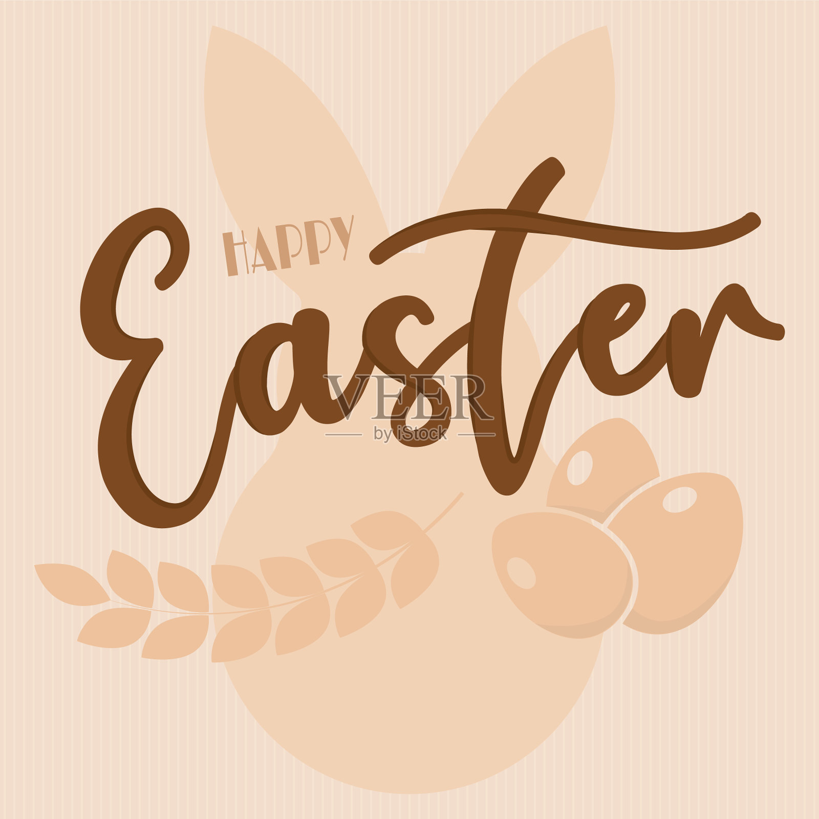 复活节快乐卡插画图片素材