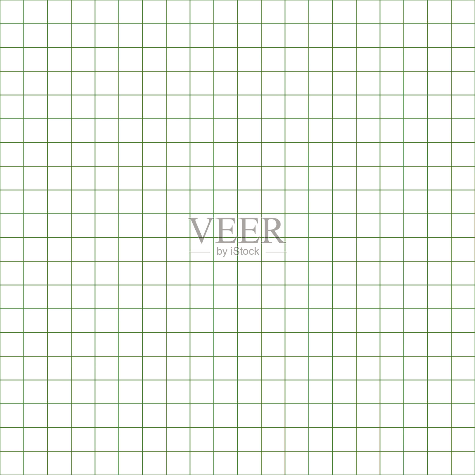 方格纸。抽象的绿色图的平方背景。几何图案的学校，墙纸，纹理，笔记本。划线空白孤立在透明背景上。插画图片素材