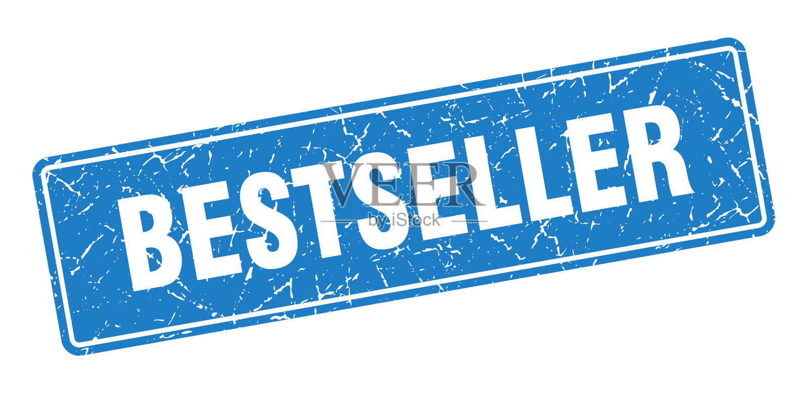 畅销邮票畅销复古蓝色标签插画图片素材