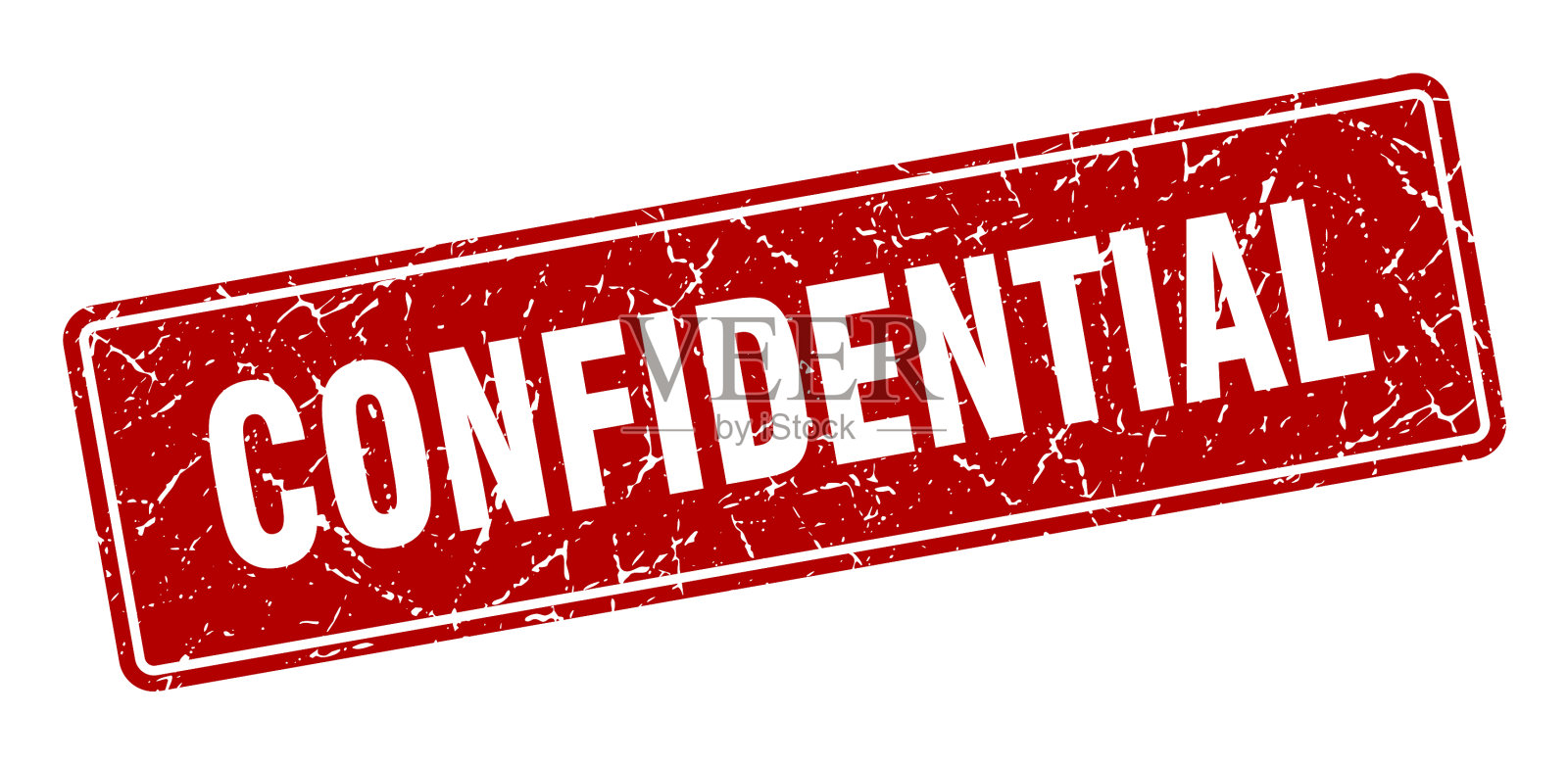 机密邮票机密复古红色标签插画图片素材