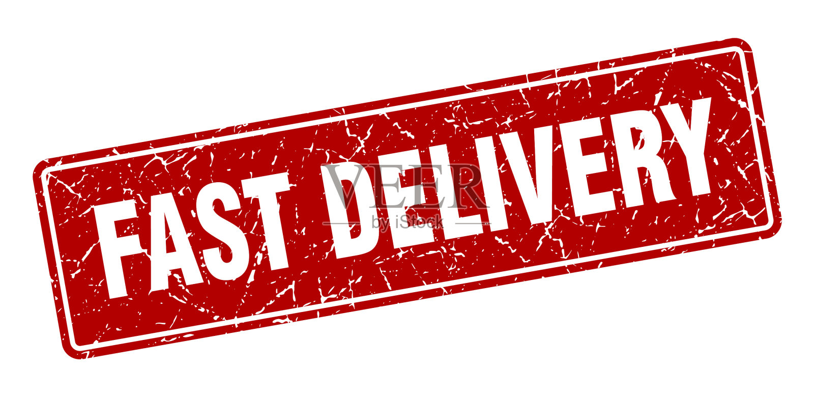 快递邮票快递复古红插画图片素材