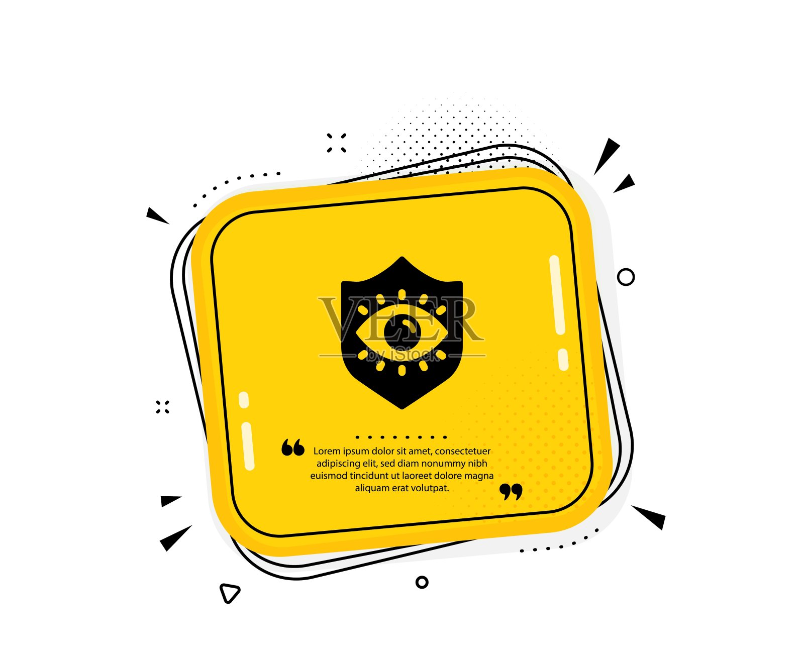 保护眼睛图标。眼科医生诊所的迹象。验光的愿景。向量图标素材