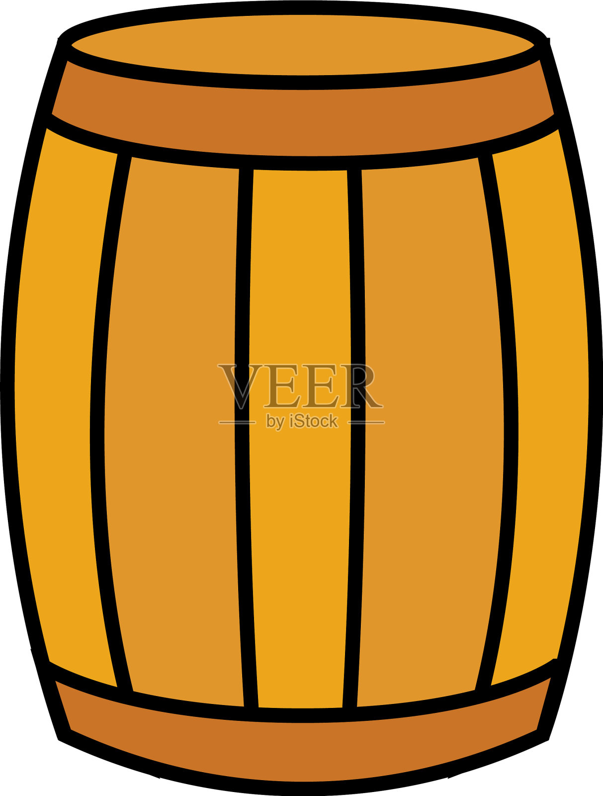 孤立啤酒桶图标插画图片素材