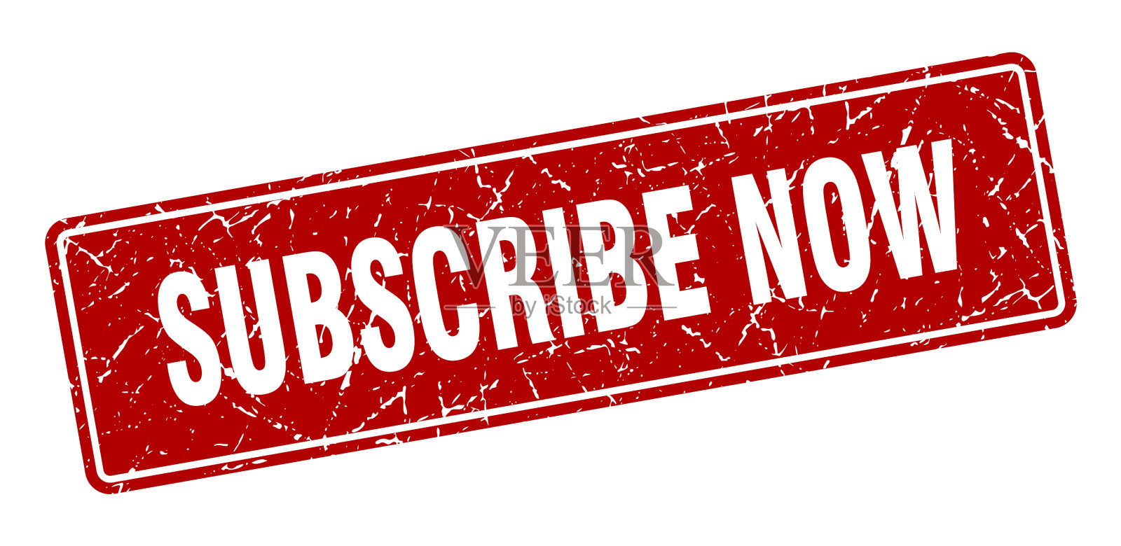 现在就订阅，邮票，现在就订阅，复古红插画图片素材