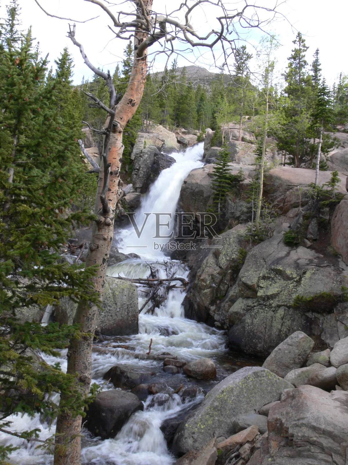 科罗拉多州的瀑布照片摄影图片