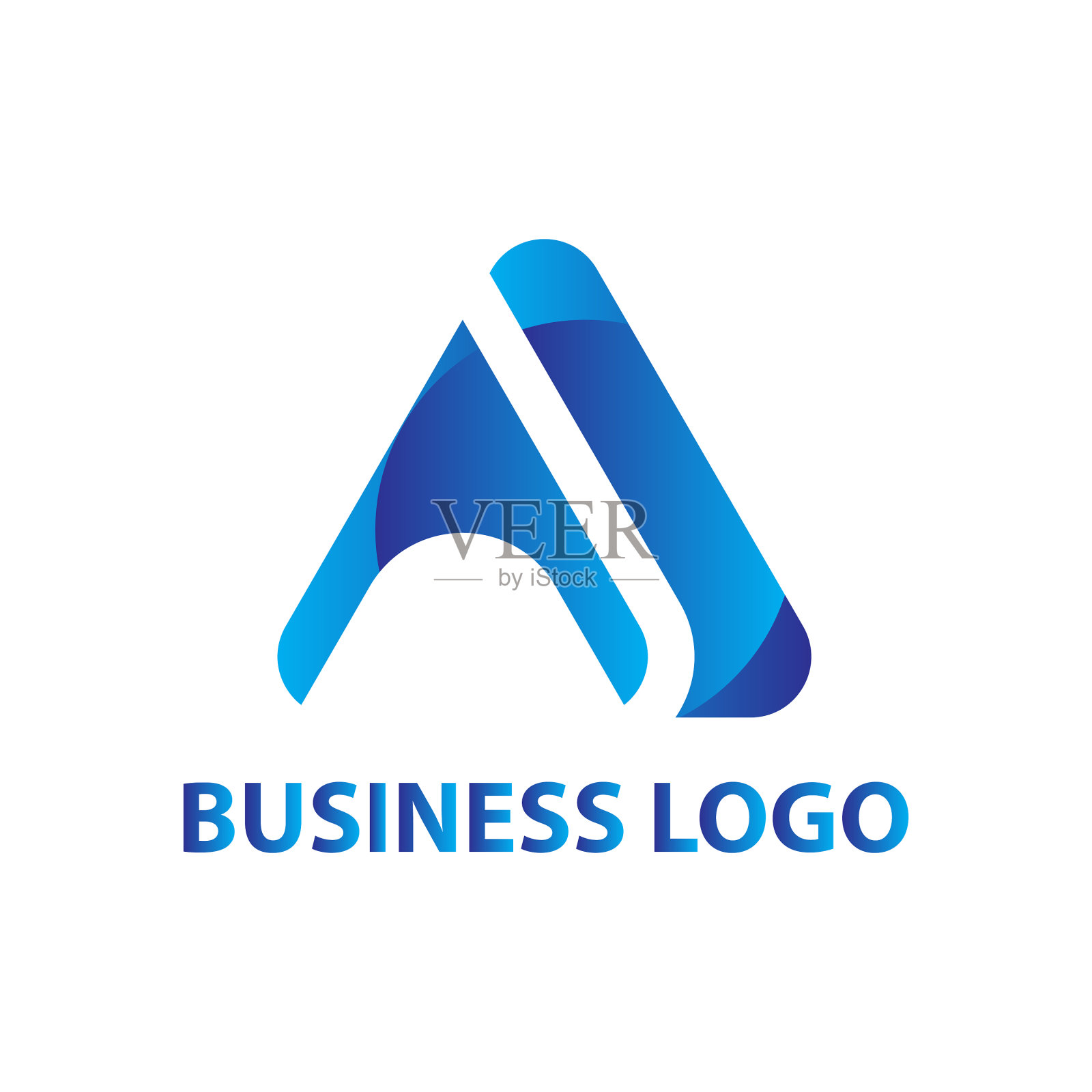 抽象字母是企业的标志插画图片素材