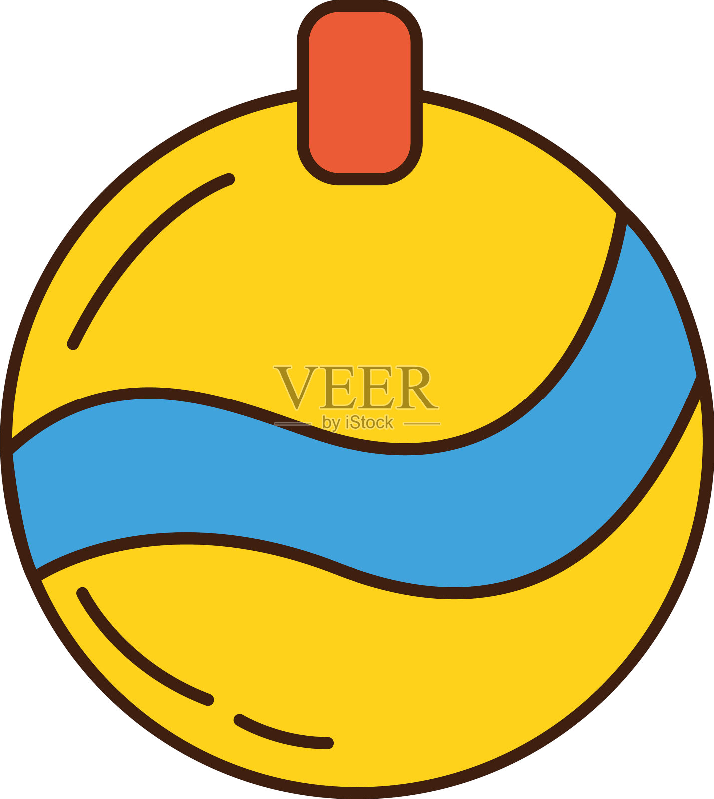 圣诞快乐球挂饰设计元素图片