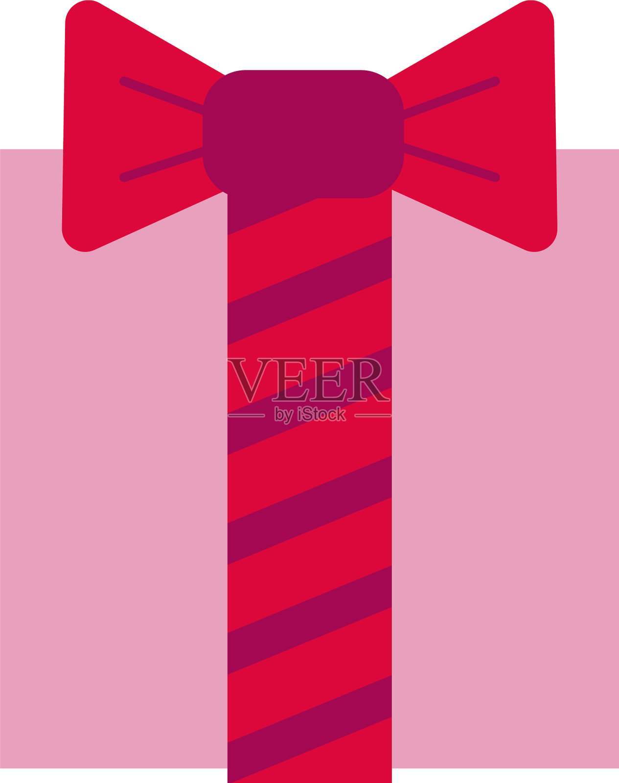 生日礼盒平面风格图标设计元素图片