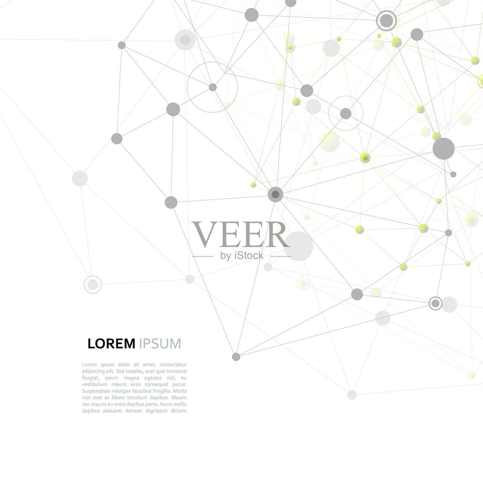 分子元素的现代设计插画图片素材