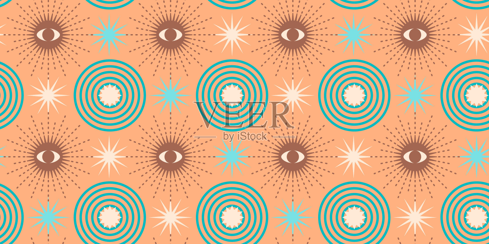 抽象的几何无缝图案。当代风格。现代设计插画图片素材