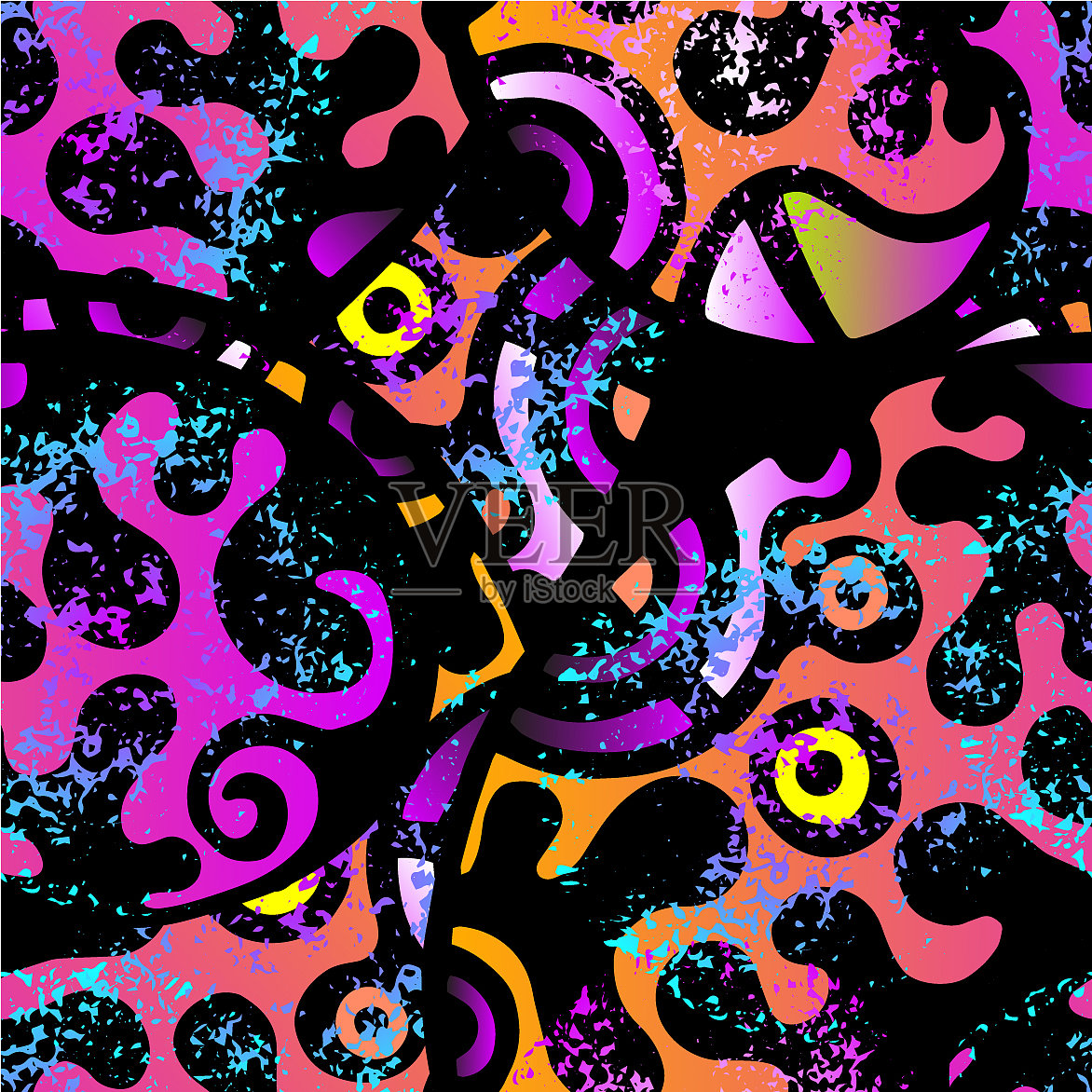 zentangle平面插画图片素材