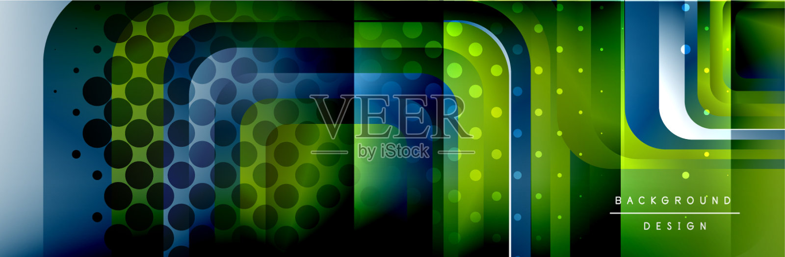 圆形正方形组成几何形状插画图片素材