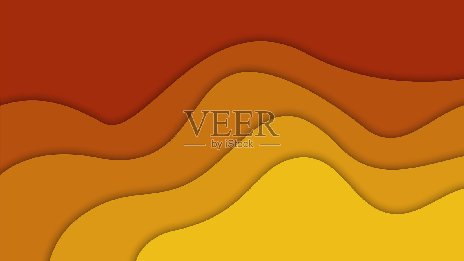 3d抽象背景和剪纸形状插画图片素材