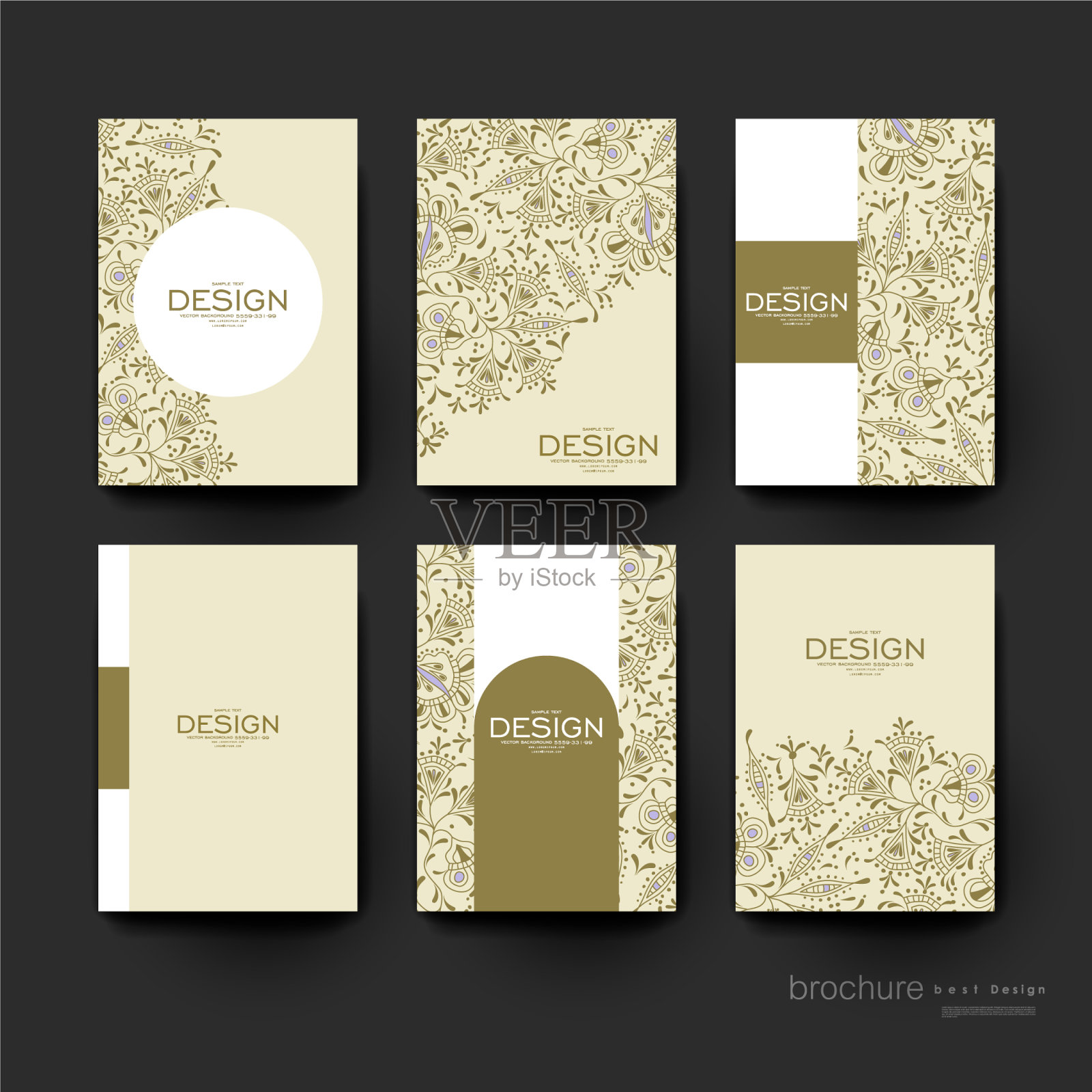 花卉装饰宣传册模板传单布局设计模板素材