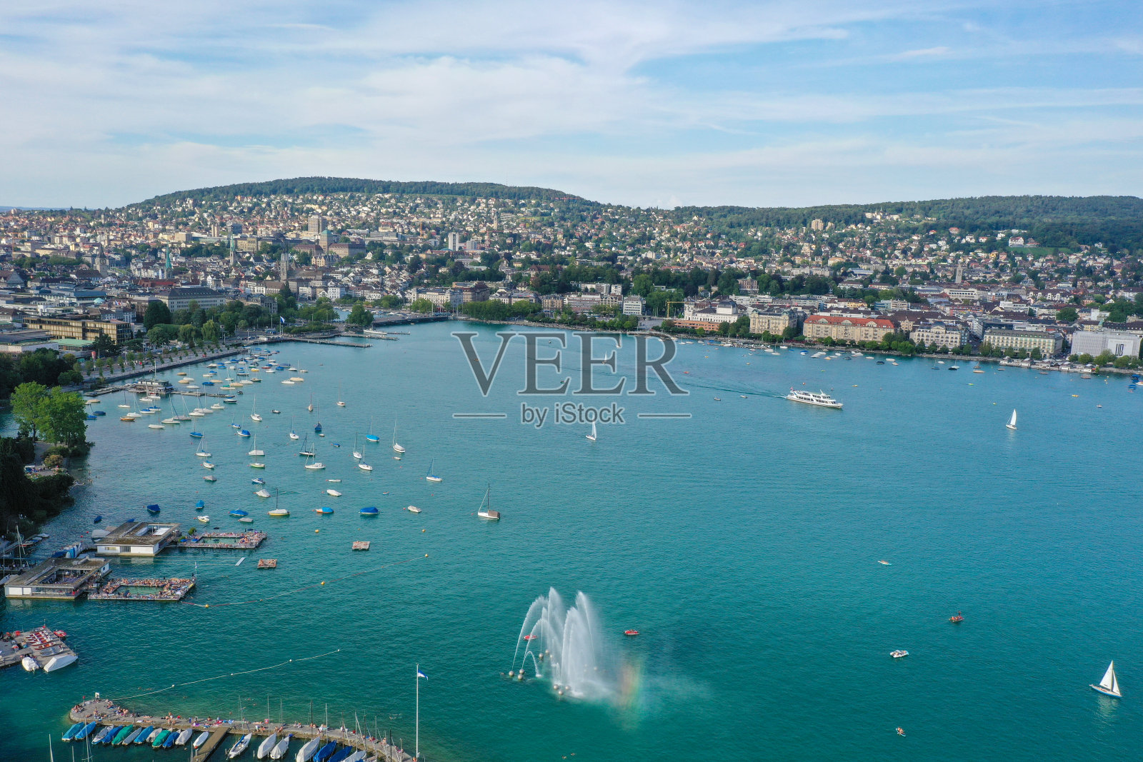 苏黎世全景照片摄影图片