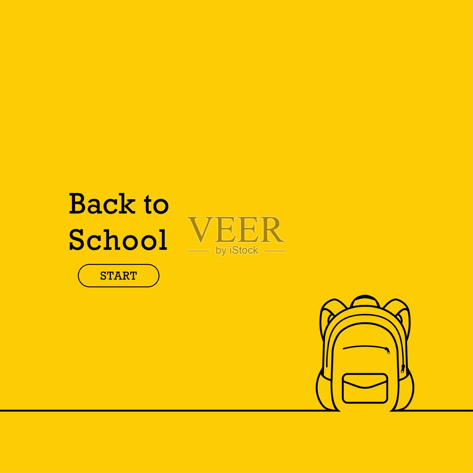 回到学校的横幅，海报，平面设计设计模板素材