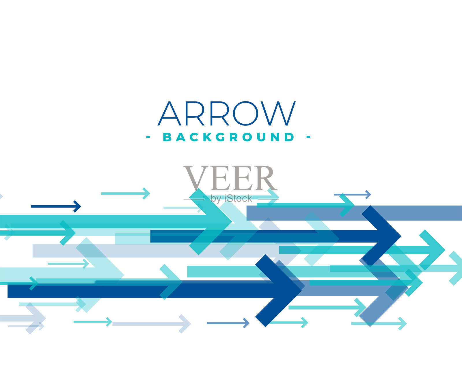 蓝色箭头向前移动背景在蓝色设计元素图片