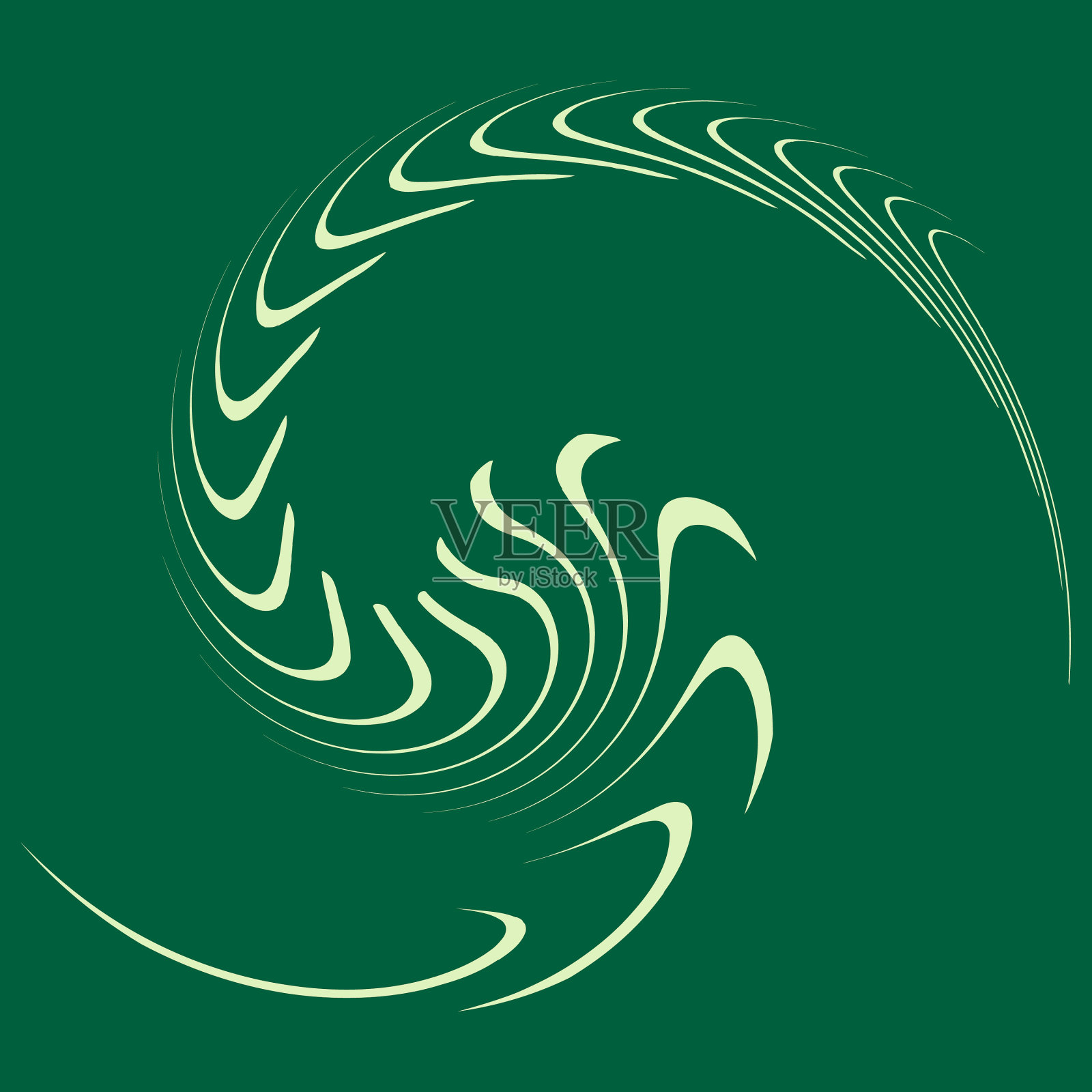 双音卷曲线圈旋转蜗壳形状缠绕插画图片素材