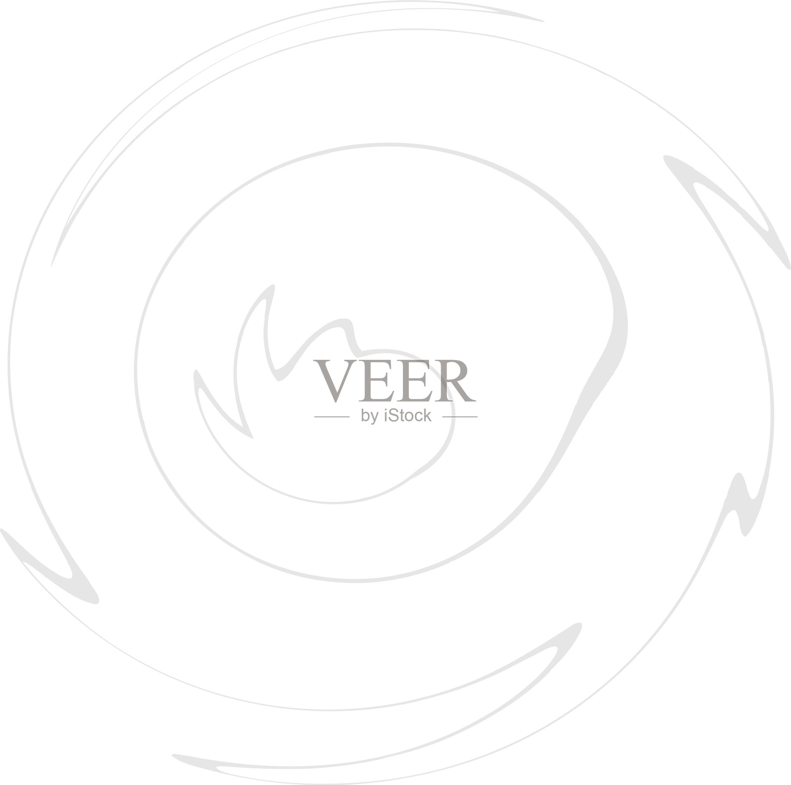 单色蜗壳旋涡形状扭曲螺旋插画图片素材