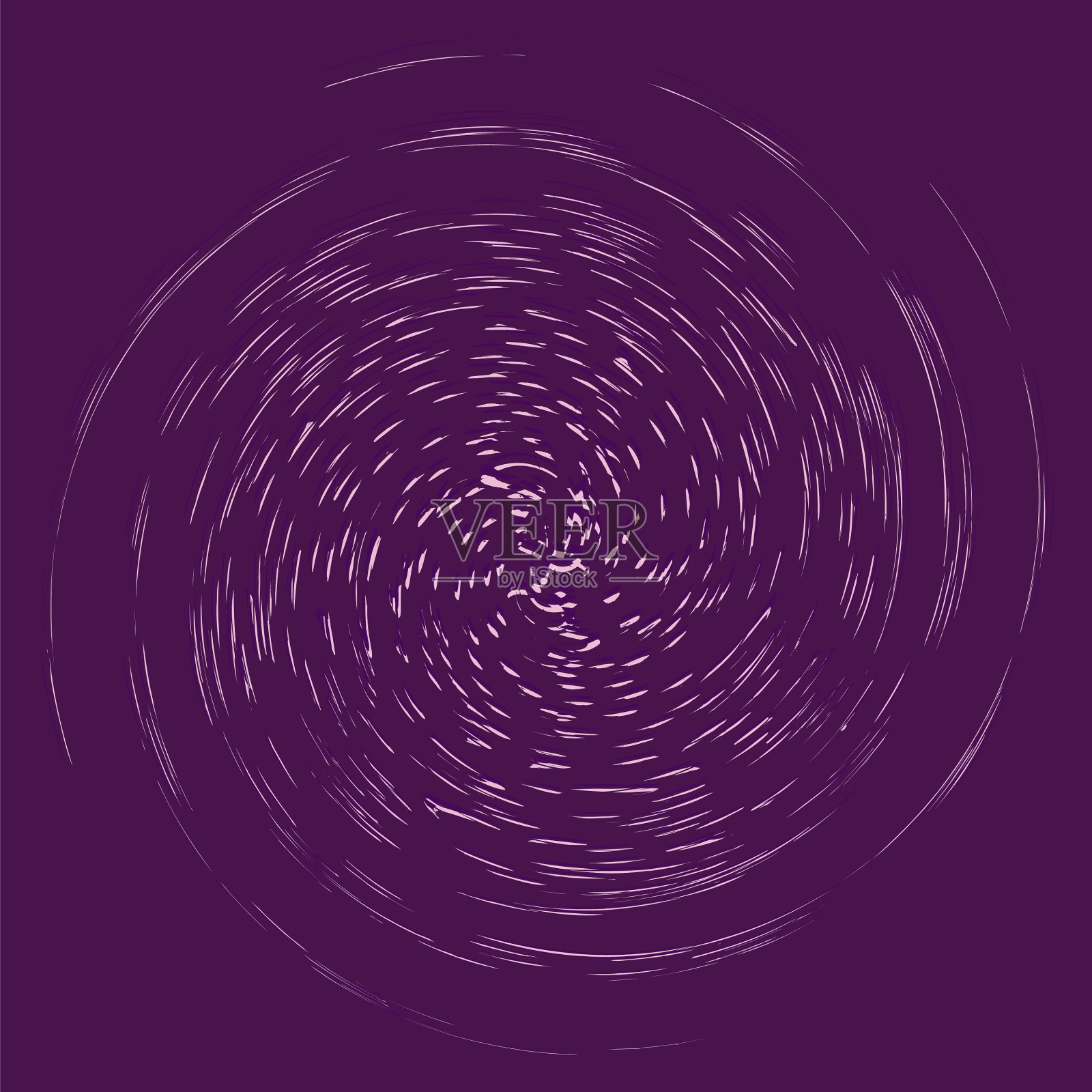 单色环旋转循环同心圆环插画图片素材