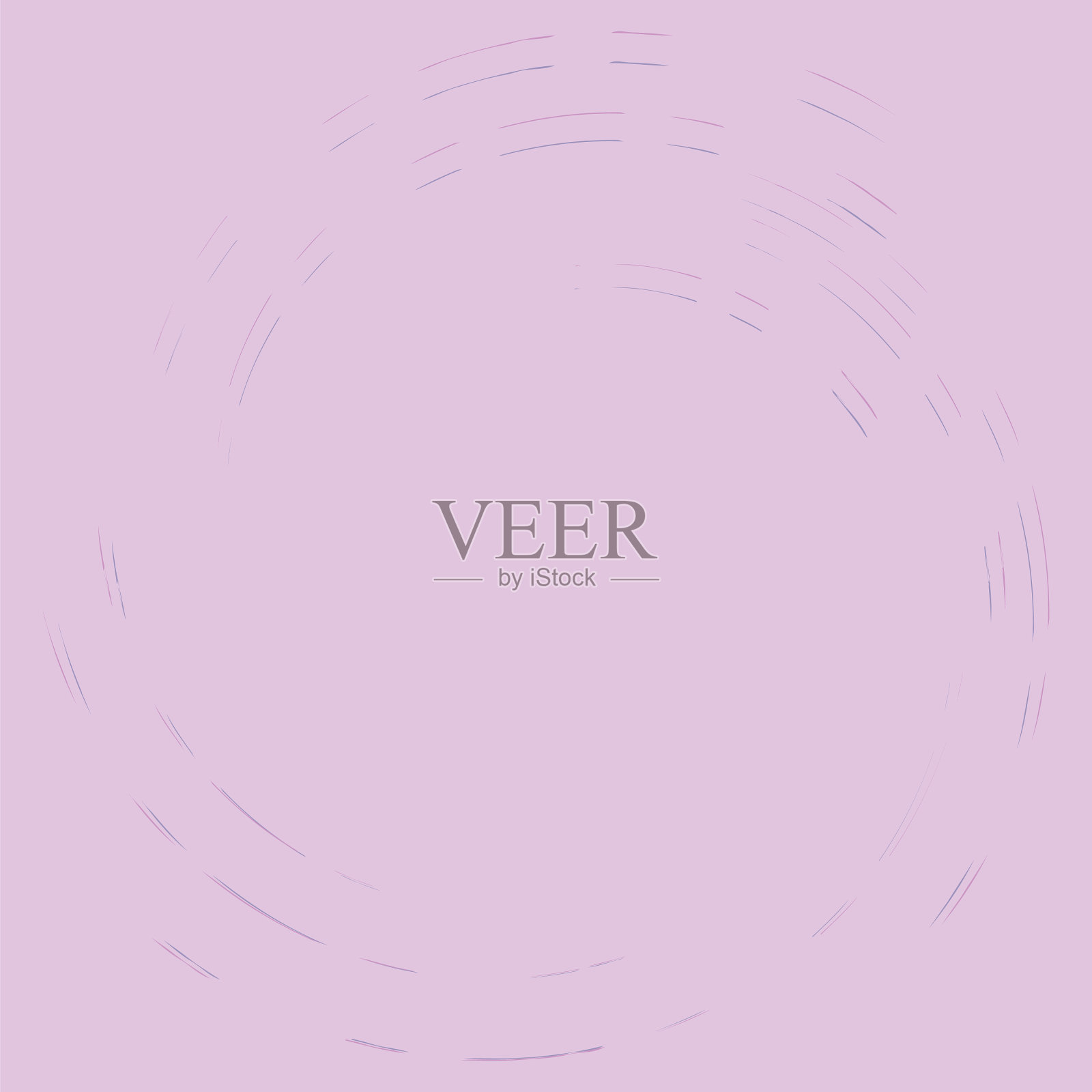 单色环旋转循环同心圆环插画图片素材