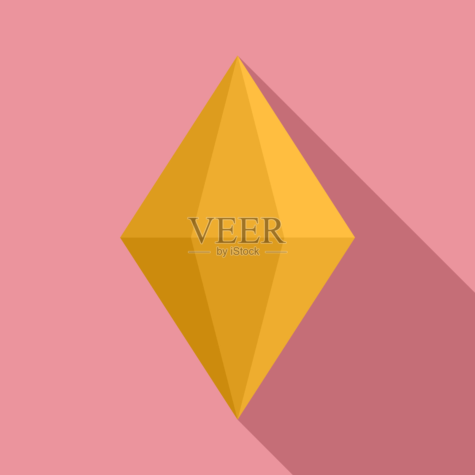 碧玺宝石图标平坦风格图标素材