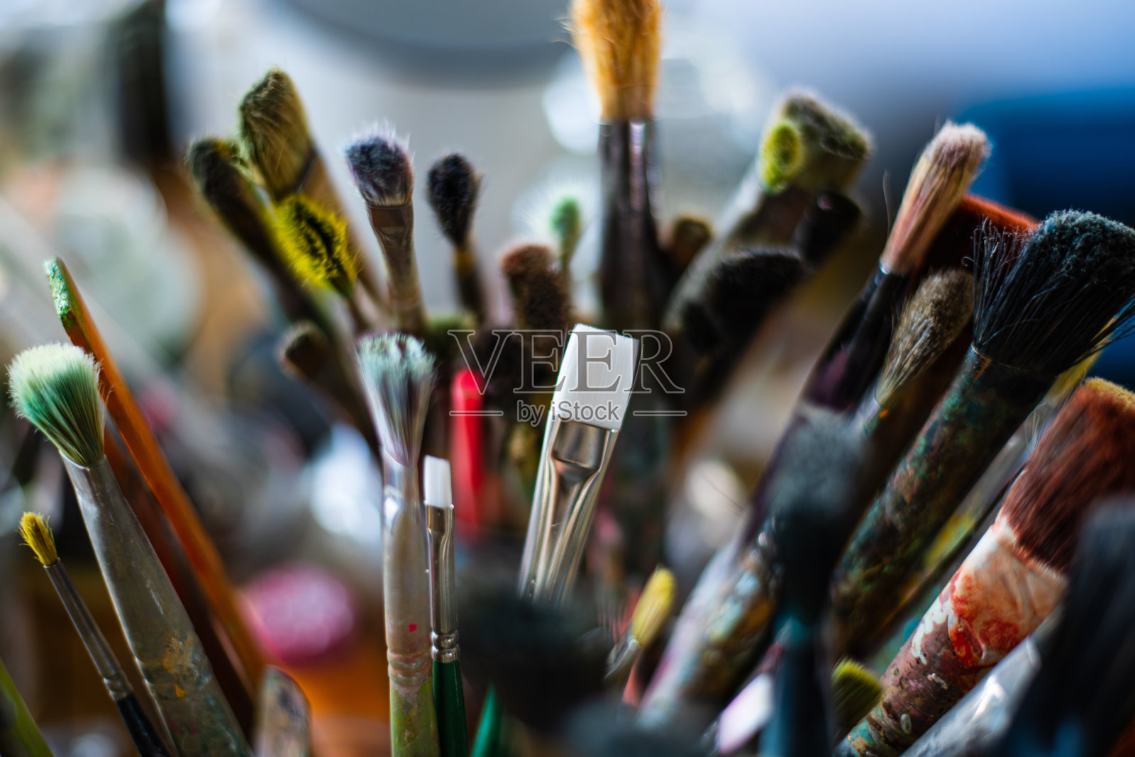 艺术家们交易工具照片摄影图片