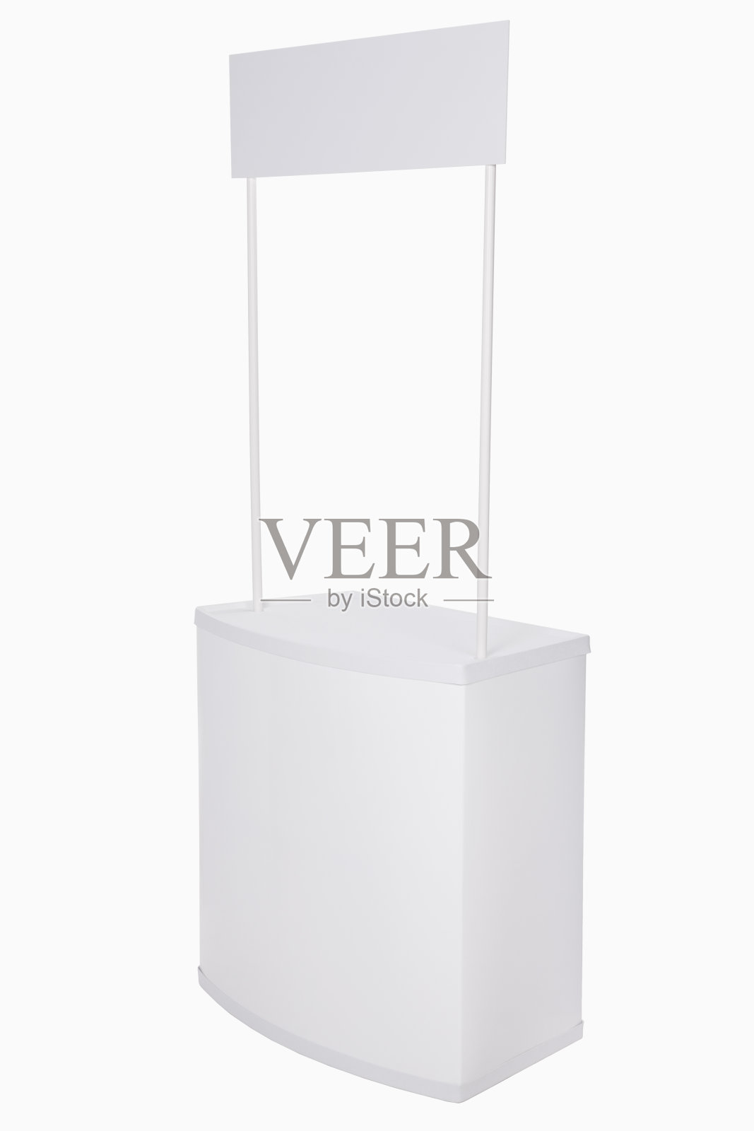 Booth孤立在白色背景上照片摄影图片