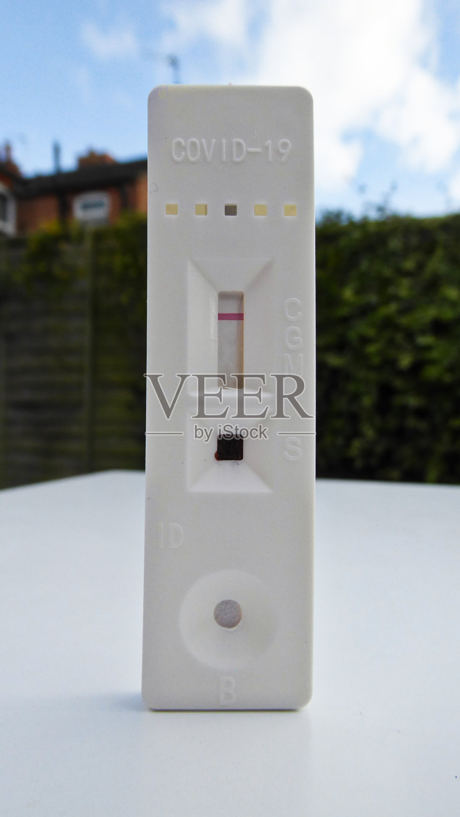 冠状病毒/ COVID-19抗体检测条照片摄影图片