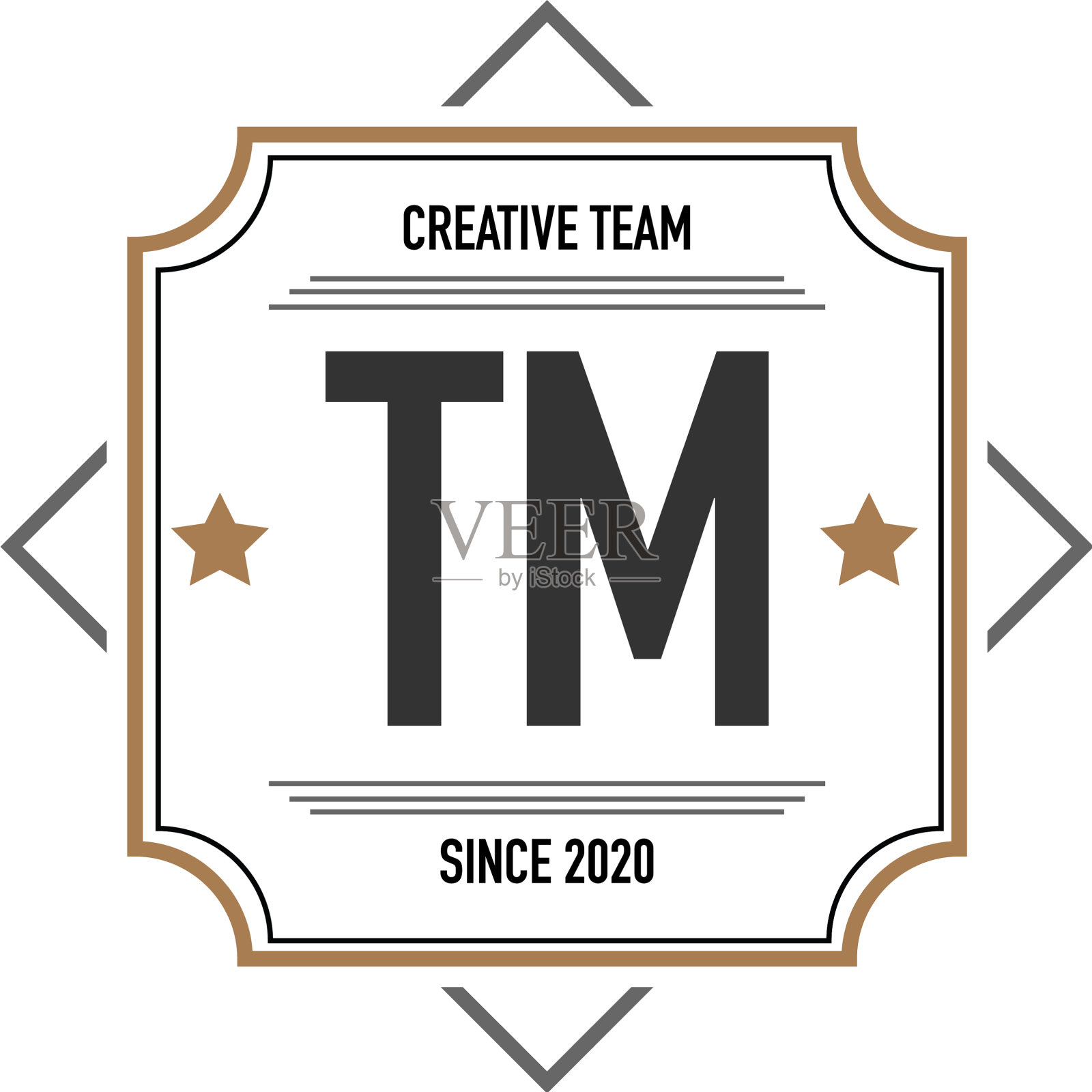 首字母tm在典雅盒标志设计插画图片素材